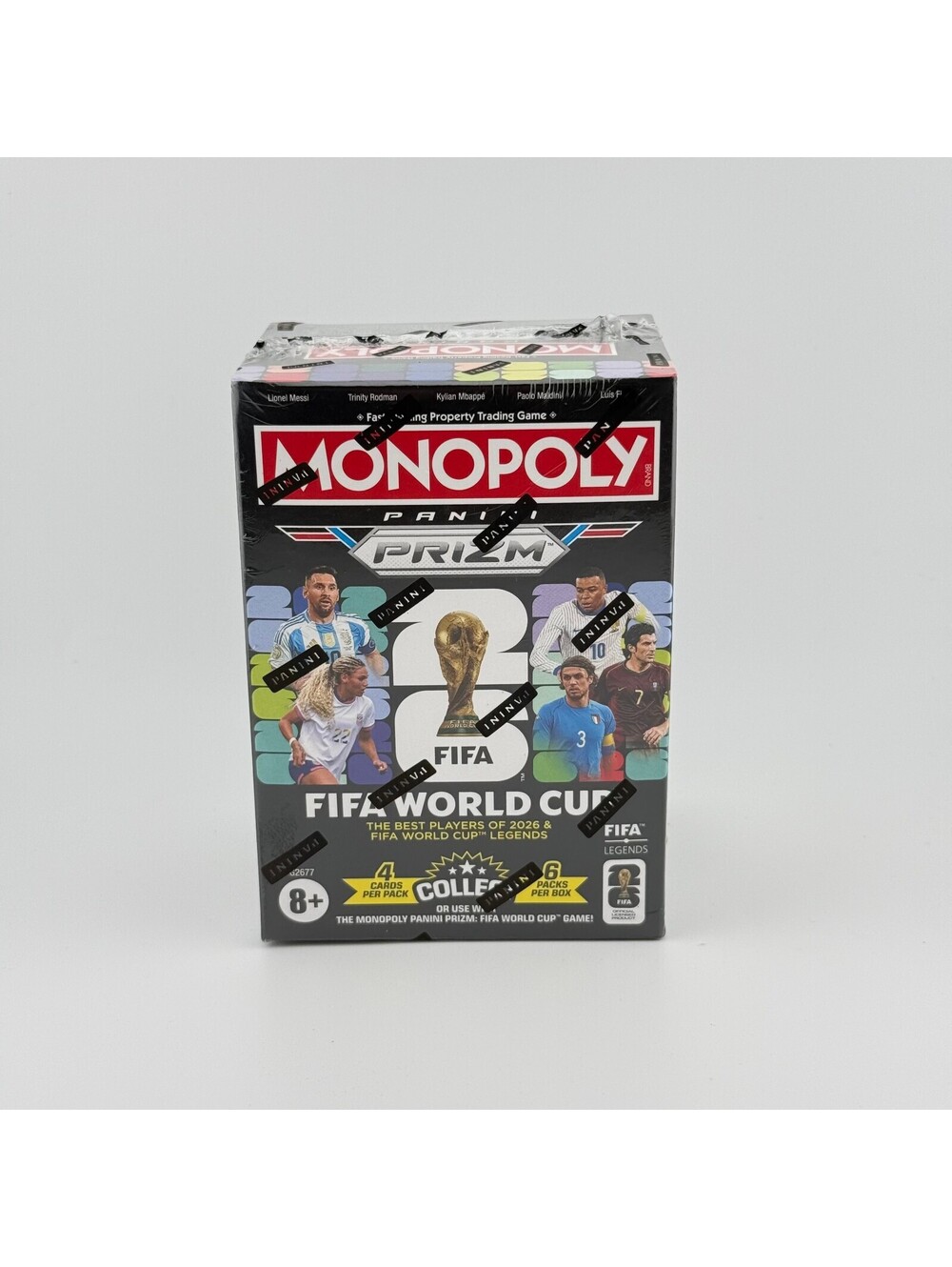 Monopoly Panini Prizm FIFA World Cup 2026 Sealed Blaster Box Soccer Cards